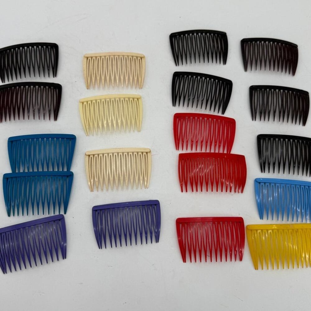 Goody Vintage 1980s Hair Combs Colorful Side Combs Retro Hair Accessories 3 Inch